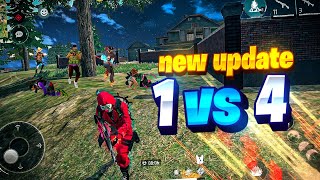 NEW Update Solo Vs Squad🔥 OP Gameplay  Badge99  Free Fire Max [upl. by Nerahs]