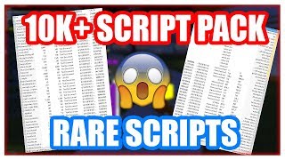 💥 10K RARE SCRIPT PACK  ROBLOX EXPLOITING [upl. by Haidabez485]