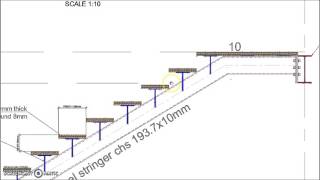 STAADPro Tutorials Part 10 Calculating Staircase Loads in KNm [upl. by Llener233]