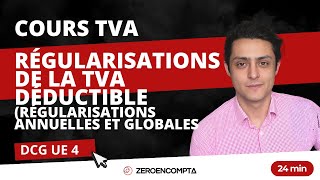 DCG UE 4 TVA  La régularisation de la TVA  régularisations annuelles et globales [upl. by Esydnac]