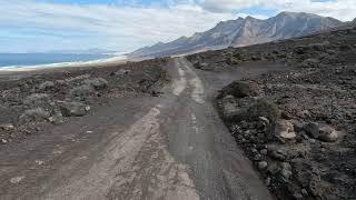 Magnificent descent to Cofete Beach Part 2 Fuerteventura cycling 4K [upl. by Brotherson580]