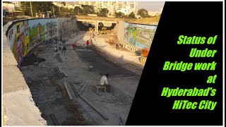 New Under Pass Near HiTech City MMTS Railway Station l Under Bridge work at HiTec City [upl. by Ecirum33]