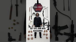 HOT TOYS JOHN WICK ACCESSORIES REVIEW hottoys johnwick keanureeves actionfigures toyreview [upl. by Euqitsym]