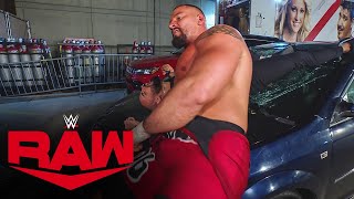 Bron Breakker obliterates Ricochet in the parking lot Raw highlights June 10 2024 [upl. by Powel]