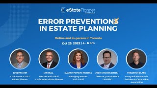 eState Planner Fall Event  Error Prevention in Estate Planning [upl. by Pozzy83]