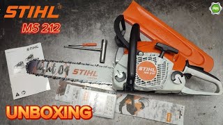 STIHL Chainsaw MS 212  UNBOXING stihl [upl. by Kennie411]