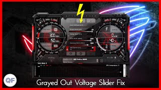 How To Fix MSI Afterburners Grayed Out Voltage Slider [upl. by Dleifrag]