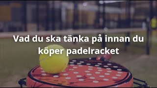 Padelracket bäst i test 2024 Tips och råd [upl. by Gibbeon]