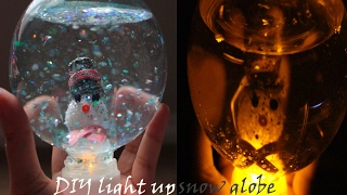 How to make light up snow globe [upl. by Rist]