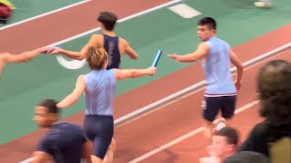 2023 NYC Armory Track 4x400m Relay High School CHSAA NYBQ Sectionals 12923 Andrew Teh Xavier [upl. by Phylys]