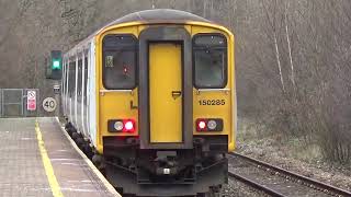 Ystrad Mynach train station train going to Bargoed and Penarth [upl. by Novoj]