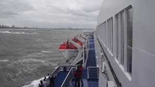 DFDS Seaways NewcastleIJmuiden summer storm [upl. by Michaeu]