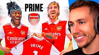 Reacting To KSI amp LOGAN PAUL PRIME X ARSENAL [upl. by Ciapas771]