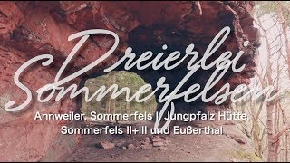 Annweiler drei Sommerfelsen und zur Jungpfalz Hütte  Wandern in der Pfalz [upl. by Terence854]