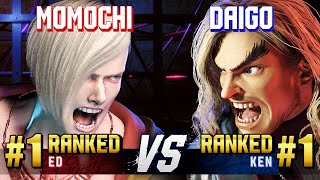 SF6 ▰ MOMOCHI 1 Ranked Ed vs DAIGO 1 Ranked Ken ▰ High Level Gameplay [upl. by Assirralc903]