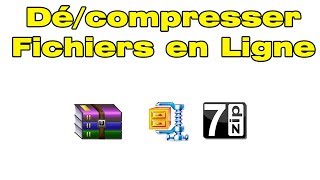 Comment compresser et décompresser un fichier win rar zip en ligne [upl. by Aissela]