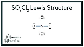 SO2Cl2 Lewis Structure Sulfuryl Chloride [upl. by Parthenia]