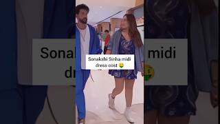 Sonakshi Sinha midi dress 👗 cost 🤑 shorts sonakshisinha [upl. by Logan769]