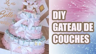 DIY  GÂTEAU DE COUCHES  CADEAU DE NAISSANCE  🍼🎁 [upl. by Alcott108]