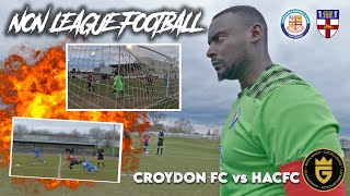 BIG G  “LAST 16 SURREY FA COUNTY CUP” NON LEAGUE FOOTBALL EPISODE 43  Croydon Fc vs HAC FC [upl. by Gylys132]