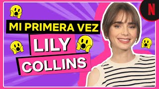 El primer beso de Lily Collins en pantalla y otras primeras veces  Emily en París [upl. by Larrej937]