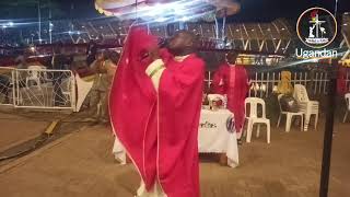 Fr John Baptist Nsubuga sings with South Sudan Pilgrims at Namugongo  Uganda Martyrs Day 2024 [upl. by Blaire522]