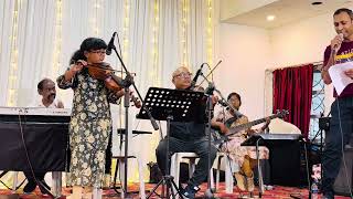 Sthothiram Yesu Nadha  Tamil Christian Song  Joshlyn Violin  Sherlyn Bass [upl. by Fedirko321]