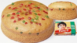 सिर्फ 20 रुपये में पारले जी बिस्किट से केक कढ़ाई में  Easy Eggless Biscuit CakeParle G Cake Recipes [upl. by Cressler492]