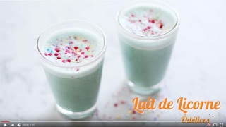 Lait de Licorne  Unicorn latte  recette facile Ôdélices [upl. by Yevrah]