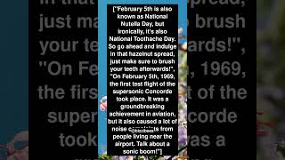 Facts About The DATE  Feb 05  Historical Facts [upl. by Enialed744]