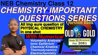 chemistry important questions class 12 neb  physical chemistry class 12 important questions1 [upl. by Eissirhc]