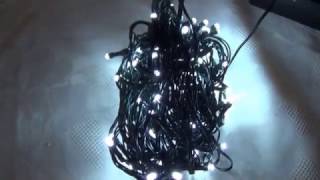 Lichterkette mit 8 Funktionen und 100 LEDs [upl. by Holna]