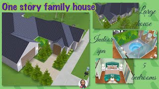 Sims Freeplay ✨one story family house ✨ [upl. by Grose]