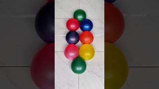 Metallic 8 water colorful balloons popping reverse video asmr balloonpop balloonpopping [upl. by Cooper471]