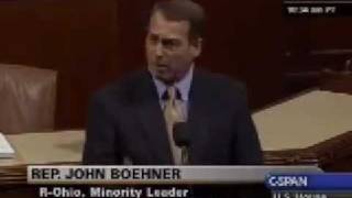 Boehner Floor Speech on Democrats TrillionDollar Spending Bill full [upl. by Zitah]