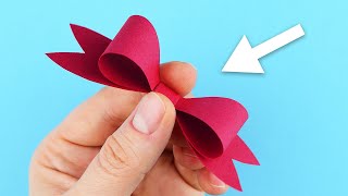 Come realizzare un fiocco di carta facilissimo  Lavoretti con la carta  Papercraft [upl. by Enois]