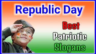 Republic day slogans 2024  patriotic slogans  Slogans on Republic day 2024 in English [upl. by Kessler]