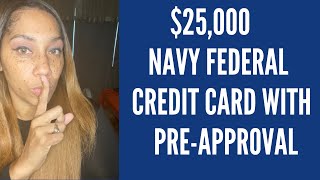 25000 Navy Federal Credit Card By Getting PreApproved [upl. by Osborne]