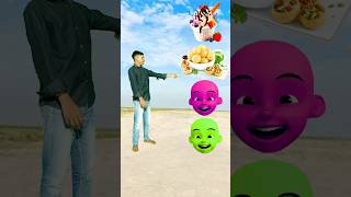 Baby head to icecream golgappe rasgulla vs strobari 😍 funny aditing video 💯 shorts ramdyalmali [upl. by Adiol265]