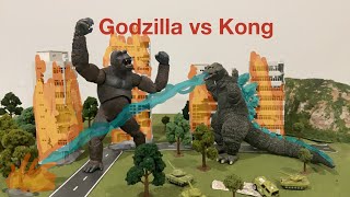 Stop motion Godzilla vs Kong 1962 [upl. by Ledairam]