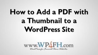 How To Embed a PDF with a Thumbnail into WordPress [upl. by Gelb113]