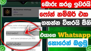 Amazing Whatsapp New Update  Sinhala  Dulen Tech Lk ෆෝන් නම්බරේ විතරක් ඇති වට්ස්ඇප් එක අපේ අතේ [upl. by Koenraad]