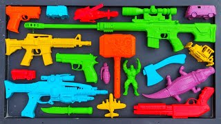 Membersihkan Nerf Ak47 Assault Rifle Shotgun Sniper Rifle Glock Pistol M16 Nerf gun Eps 120 [upl. by Naihtniroc]