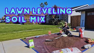 Best Soil Mix For Lawn Leveling IVE Ever Used [upl. by Ennaehr]