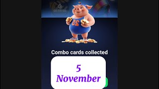 Piggy bank daily combo 5 November  piggy bank combo today  piggy airdrop [upl. by Beverie]