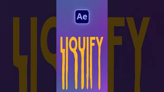 Liquify Effect in After Effects  tutorial aftereffects liquify [upl. by Loralie]