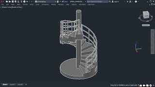 HOW TO DESIGN 3D SPIRAL STAIRCASE  PART 2 [upl. by Pavlov]