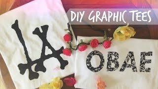 DIY Graphic Tees Without Transfer Paper [upl. by Bibi]