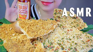 ASMR CƠM CHÁY ĐÁY NỐI  scorched rice EATING SOUNDS  LINHASMR [upl. by Catto]