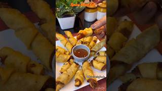 POTATO ROLL SAMOSA  ALOO SAMOSA  EASY POTATO SNACKS  shortvideo shorts streetfood blogger [upl. by Ennove]